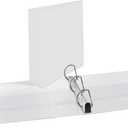 Avery Heavy-Duty View 3 Ring Binder, 2" One Touch Slant Rings, Holds 8.5" x 11" Paper, 1 White Binder (05504)