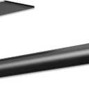 Paper Towel Holder, Improved Premium Paper Towel Holder Under Cabinet, Stainless Steel Paper Towel Holders Rack for Kitchen, Bathroom, Pantry, Fridge, Adhesive or Drilling, Black, 1 Pack