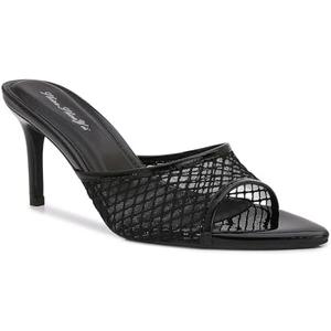 Shion ShaaYii Women Clear Pointed Toe Sandals Stiletto Heels Transparent Strap High Heels Slip on Mules for Women, Size 10