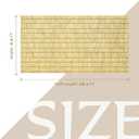 Natural Reed Fencing Rolls,5.5FT X 16.4FT Reed Screen Curtain Fence Covering Privacyo for Outdoor Backyard Patio（Yellow）