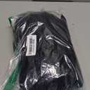 heipeiwa Women's Shiny Pleated Wide Leg Pants Party Nightout High Waist Trouser Folded Lightweight Outfit Clubwear Black Medium