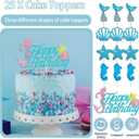 299 Pcs Mermaid Birthday Decorations, Mermaid Party Decorations Kit - Disposable Dinnerware Set with 25 Guests, Backdrop, Balloon, Banner, Tablecloth, Knives, Forks, Spoons, CakeTopper