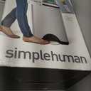 simplehuman 38 Liter / 10 Gallon Rectangular Kitchen Step Trash Can, Brushed Stainless Steel
