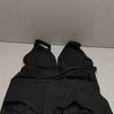 OYOANGLE Women's Plus Size Tankini Swimsuit 2 Piece Striped Textured V Neck Swim Dress Modest Bathing Suit, 2XL