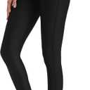 Ubestyle UPF 50+ High Waist Women's Swim Pants Swim Leggings Swimming Tights Rash Guard Pants Sun Protective (Medium, Black)