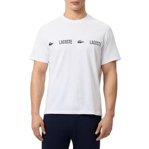 Lacoste Men's Cotton Pajama Top
 (White, XXL)