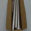 GXOACKJ Brushed Nickel Shower Curtain Rods - 31-80 Inch Spring Tension Shower Rods for Bathroom, Adjustable, No Drilling, No Rust, Stainless Steel