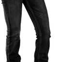 Women's Jeans 90s Mid Rise Bootcut High Stretch Boot Cut Denim Pants Pantalones De Mujer (Large, 201-black)