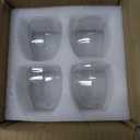 Espresso Cups Set of 4, 5 OZ Expresso Shots Glass Cup, Double Walled Glass Coffee Mugs, Espresso Machine Accessories,Insulated Clear Espresso Shot Glasses Cups,Water Won't Enter Between Double Walls (vacuum)