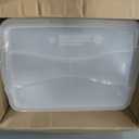 Rubbermaid Cleverstore 17 Qt Clear Storage Bins with Lids, 6-Pack, Stackable, BPA-Free, Made in USA