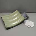 G GOOD GAIN Round Raised Garden Bed - 2Pcs 2x2x1ft Galvanized Steel Planter Boxes Outdoor with Rubber Edge Trim | Metal Raised Beds for Gardening Vegetables Flowers Fruits Herbs (Olive Green)