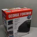 George Foreman 4-Serving Removable Plate Electric Grill and Panini Press, George Tough Non-Stick Coating, Drip Tray Catches Grease, Black