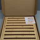 Bread Slicer for Homemade Bread - Perfect Valentine's Day Baking Gifts - 10.5" Adjustable Sourdough Slicer with Crumb Catcher & Serving Tray - Stable Wood Bread Cutter Guide for Kitchen