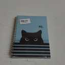 OXW Cat Notebook - Cat Gifts for Cat Lovers, Cat Journal Notebook for Girls, Cat Lady Gifts, Blue College Ruled Hardcover Spiral Notebook 5.5 x 8.3