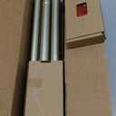 TONIAL 2 Pack Curtain Rods for Windows 48 to 84 Inch, Telescoping Splicing 3/4 Single Rods for Windows Decorative Drapery Rod 32 to 86 with Acrylic Diamond Finial, Champagne Gold