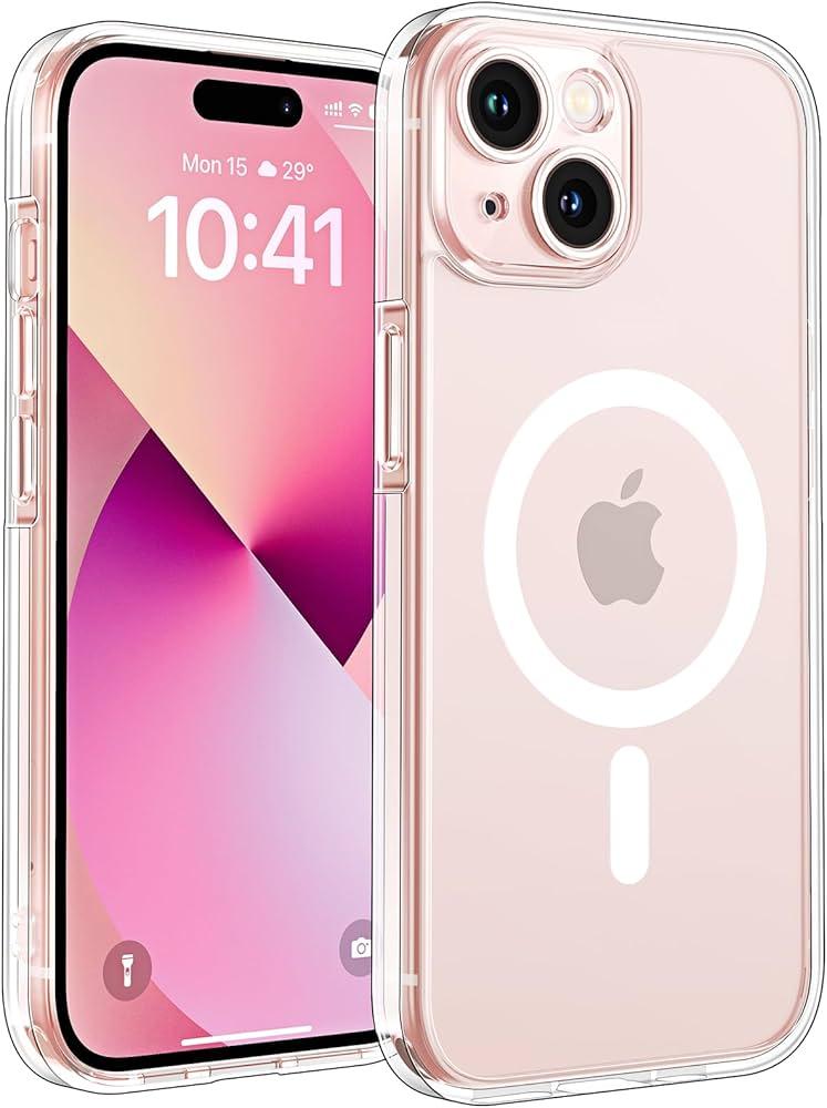 TOCOL Magnetic for iPhone 13 Pro Case Clear, Upgraded Full Camera Protection, Compatible with Magsafe, Drop Protection, Phone Cover for iPhone 13 Pro 6.1 inch (Clear)