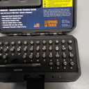 HDIDS609 Hammerless Metal Stamping Kit, 1/4" 39-Piece Alphanumeric Steel Stamps, 5000 LBS Force, A-Z, 0-9, Heavy-Duty Case, USA-Made, Number and Letter Punch