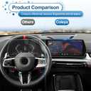 Screen Protector for BMW X1 (2023-2026) /X2 (2024-2026), for BMW X1 X2 (10.7In Navi +10.25In Dash) (xDrive28i, M35i), 9H Tempered Glass 2025 2026 X1 X2 Accessories Anit-scratch&HD Transparent