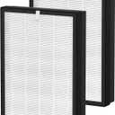 TT-AP007 True HEPA Filter Replacement Compatible with TaoTronics TT-AP007 Air Cleaner Purifier, 4-Stage Filtration High-efficiency Activated Carbon, 2-Pack