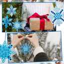 Karenhi 24 Sets Winter Snowflake Crafts Kit DIY 3D Felt Snowflake Ornament Craft Kits Make Your Own Christmas Tree Hanging for Xmas Tree Decoration Winter Party Favors
