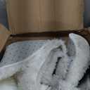 BENRON Fluffy Rugs for Living Room 7x10 Cream White, Washable Large Area Rugs for Bedroom Dining Table Office Kids Nursery Room, Washable Indoor Floor Carpets