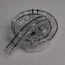 RICCLE Fruit Basket For Kitchen Counter - Fruit Basket With Banana Hanger - Double Layer Metal Wire Fruit Bowl For Kitchen Countertop - Fruit Holder For Produce, Vegetables, Kitchen