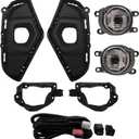 LED Fog Lights Compatible with 2019 2020 2021 2022 2023 2024 2025 Toyota RAV4 1 Pair Fog Lamps with switch,harness Kit (Clear lens)