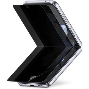 [2 Pack For Samsung Galaxy Z Flip 4 Privacy Anti-Spy Screen Protector, 2 pcs Inside Premium Flexible EPU Hybrid Film, Self-Healing, Case Friendly, Easy Installation with Alignment Tool