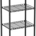 VETALLO 4 Tier Wire Shelf (16.6" L x 11.8" W x 40" H)