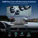 Carplay Screen for Car, 10.26'' Upgrade Wireless CarPlay & Android Auto Car Play Screen with 60PFS,1080P Backup Camera (with a Camera Bracket), GPS Navigation, Voice Control for All Vehicles