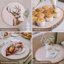 10Pcs Wood Slices Unfinished Wood Rounds 7-8 inches Wood Circles for Crafts Wood Slab for DIY Table Centerpieces Decor Crafts Wedding Parties Baby Shower