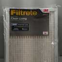 Filtrete 24x24x1 Air Filter, MPR 300, MERV 5, Clean Living Basic Dust 3-Month Pleated 1-Inch Air Filters, 6 Filters