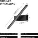 Aluminum and Iron led Wall lamp - Black Shower Light with 330-degree Rotation, Eye-Friendly Reading or Bedside lamp, 11.8" Vanity Lights for Mirror, 1 Pack