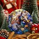 3 x Horse Ornament 2025  White Elephant Gift Ornament for Horse Lovers, Artistic Equestrian Christmas Decoration, Unique Horse Lover Gift for Tree, Home, or Stable Decor