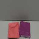 Shinymoon 6 Pair Seamless Afo Interface Socks Sensory Seamless Interface Cotton Non Binding Socks (Medium, White, Pink, Purple)