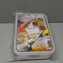 TeTeBak Food Storage Containers with Lids Airtight 6PCS Removable Individual BPAFree Plastic Food Containers for Pantry Organization and Storage, Stackable Meal Prep Containers Reusable