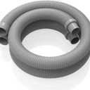 Poolvio Pool Vacuum Hose 2-Pack, Spare & Replacement, 40" Flexible Spiral-Wound Hose with 1.5" Male & Female Cuff Ends, Compatible with Most Inground Pool Automatic Cleaners, Gray