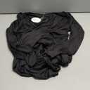 Alex Evenings Women's Slimming Long Length ¾ Sleeve Mother of The Bride Dress with Cascade Ruffle Skirt and Side Ruching, Black Ruffle, 8 M