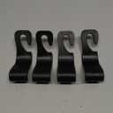 LivTee Car Seat Headrest Hook, Auto Seat Hook Hangers Storage Organizer Interior Accessories for Purse Coats Umbrellas Grocery Bags Handbag, 4-Pack (Black)