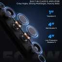 Ehaho 25 Inch 6-Speaker UTV Sound Bar with Bluetooth, RGB, IP66 Waterproof