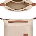 GIVLEFLY Purse Organizer Inserts with Zipper Protecting Privacy Multiple Pockets Tote Bag Organizer Lightweight Handbag Dividers with Handle,Fit for Anjou mini and Filed Tote Small(Beige,Mini)