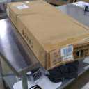 Tempered Glass Display Cabinet with Lights, 4-Tier Curio Cabinet with Glass Doors and Lock, Glass Display Case for Collectibles, for Living Room, Bedroom, Office, Black, Double Door