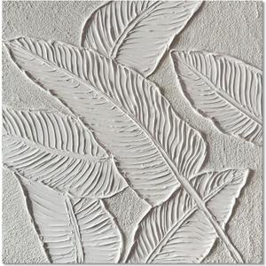 Leaf Art Wall Decor for Living Room - White Abstract Pictures Wall Art for Bedroom - Modern Home Office Wall Decor Size 29" x 59"