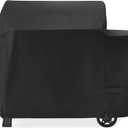 Cover for Weber Searwood XL 600 Wood Pellet Grill, Heavy Duty Smoker Grill Cover Waterproof Weather Resistant Outdoor