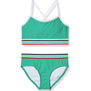 Kanu Surf Girls' Tanya UPF 50+ Beach Sport Athletic Bikini Swimsuit 14