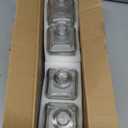 BIGIVACA 4 Pack Coffee Syrup Dispenser 16 oz,Clear Glass Syrup Bottle with 1/4oz Capacity Pump,Syrup Dispenser for Coffee Bar with Plastic Pump