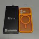 TOCOL for iPhone 17 Pro Case, Full Camera Protection, Built-in Magnetic Ring, Compatible with Magsafe Charger, Drop Protection, Translucent Matte Phone Case for iPhone 17 Pro 6.3 inch (Orange)