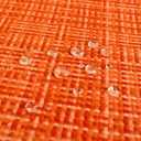 Kevin Textile Outdoor Waterproof Throw Pillow Covers 26x26 Inch Pack of 2 Woven Faux Linen Farmhouse Decorative Euro Shams Water Resistant Cushion Covers for Tent Patio Garden Couch Sofa Orange