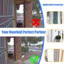 Doorbell Mount Compatible with Ring Wired Doorbell Pro 3rd Gen 4K/ Plus 2nd Gen 2K, Extends Doorbell Mount for Brick Wall, Better Visibility and Angle (Hooded, 3-1/2")