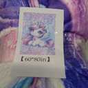 Unicorn Blanket - Girls Blankets for Kids Teens - 60x80 Inches Soft Flannel Cute Throws for Couch Sofa - Gifts for Daughter Granddaughter